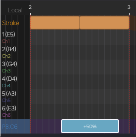 Expression Lane — Pitch Bend