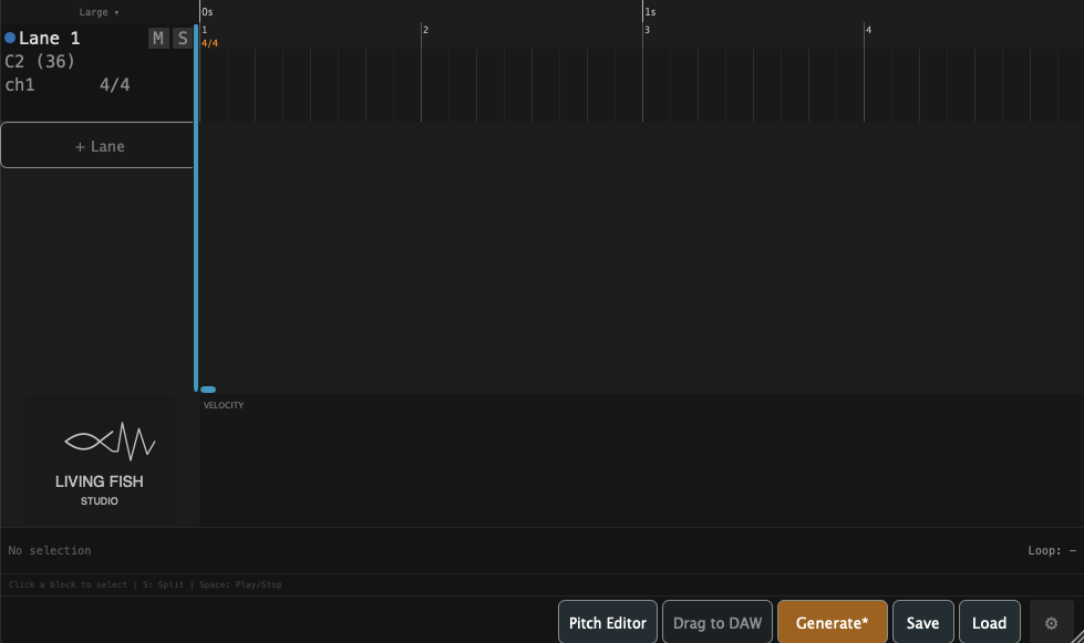 [placeholder] A new project with one lane